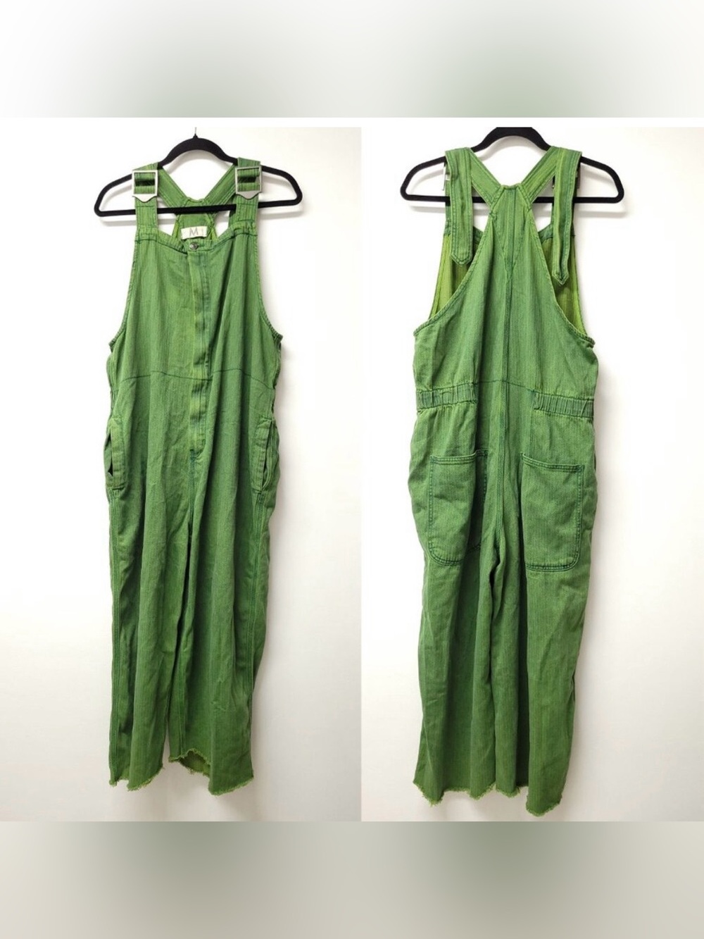 We The Free Womens Jumpsuit Overall Size M Boho Cut Off Hem - Picture 3 of 10
